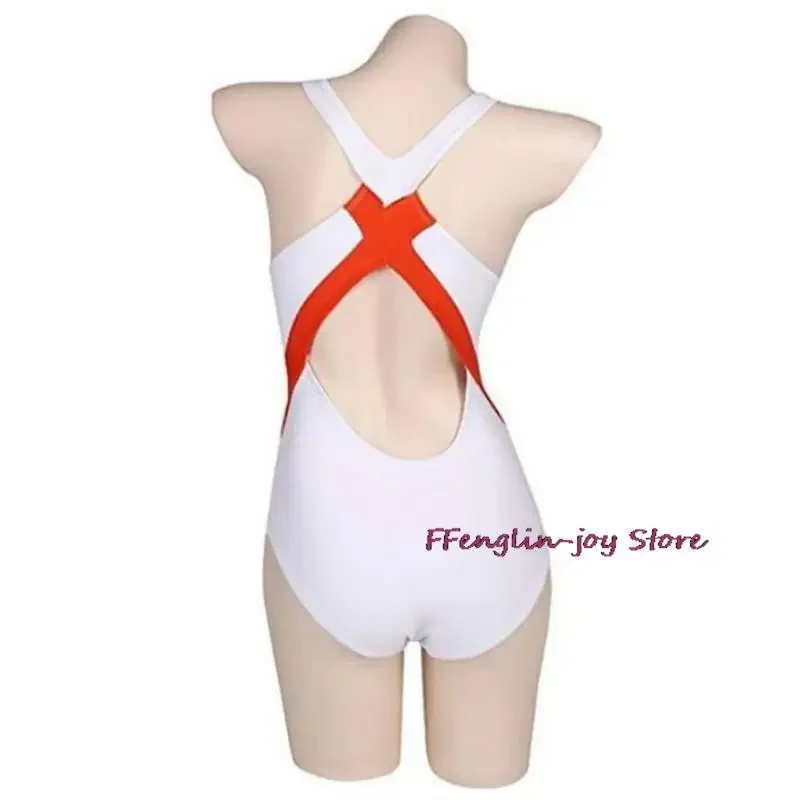 Anime 02 Zero Two Cosplay Costume parrucca tute costumi da bagno stretti donna Sexy Summer Day Party Bikini