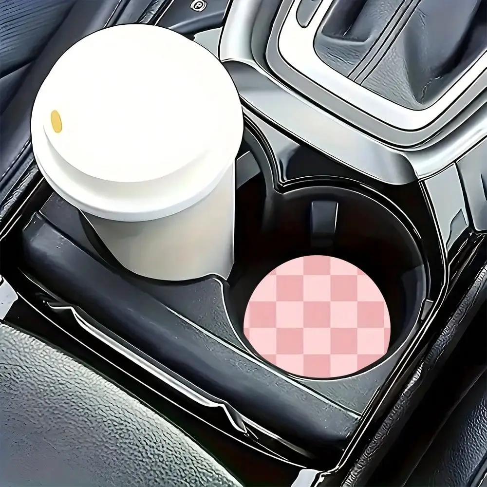 2pcs Car Coasters- Car Interior Accessories for Men and Women, Car Coasters and Home Office Desks, Perfect for Easter Christmas