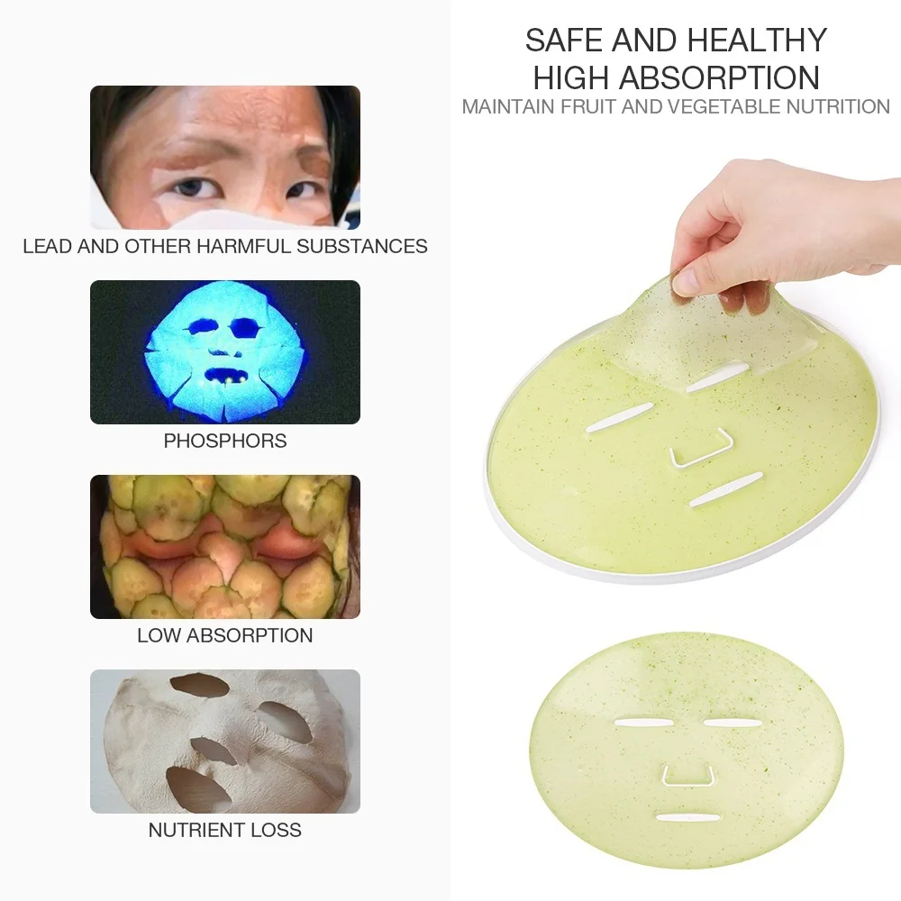 Face Mask Maker เครื่อง Facial Treatment DIY อัตโนมัติผลไม้ผักธรรมชาติคอลลาเจนบ้านความงาม Salon SPA Care Eng Voice