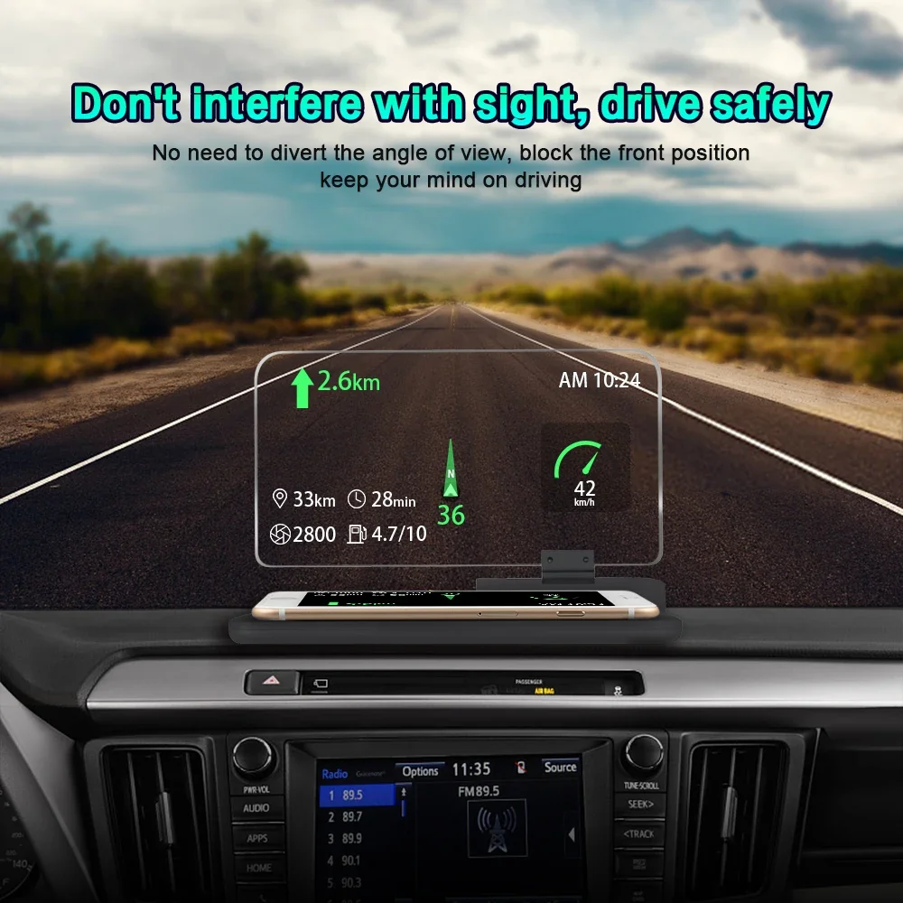 M6S OBD2 HUD Digitales Auto-Head-Up-Display Windschutzscheiben-Projektor Tachometer Wassertemperatur Spannung Auto-Zubehör Bordcomputer – Detail 19