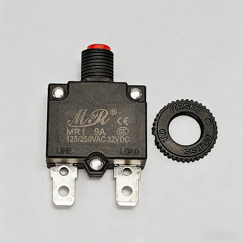 1PC Overload Protector Circuit Breaker 3A 4A 5A 6A 7A 8A 10A 12A 15A 20A Overcurrent Overload Protection Reset Button