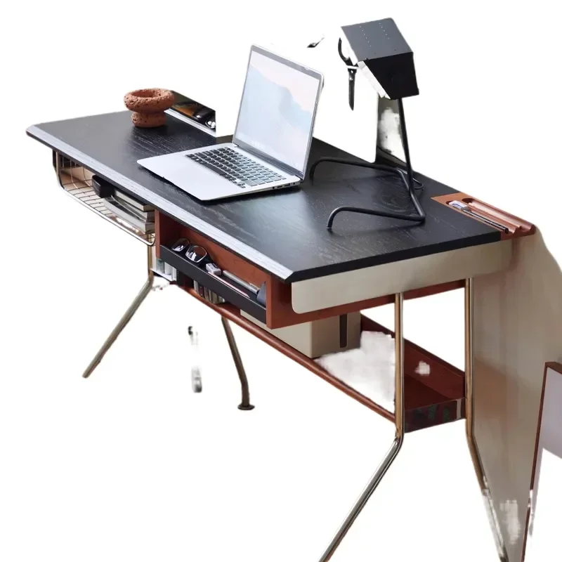 for Desk Cherry wood solid wood medieval study table retro Nordic small apartment home reading