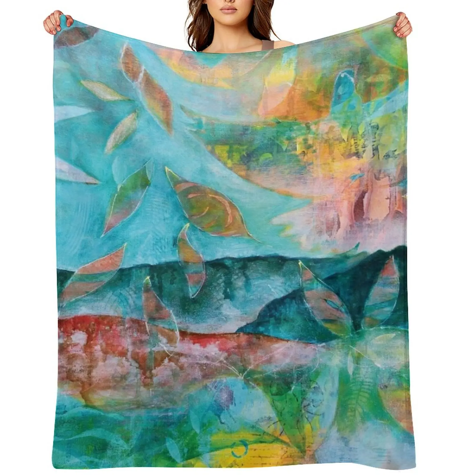 New Hope Sunrise Throw Blanket Vintage Bed Bed covers funny gift Stuffeds Thermals For Travel Blankets