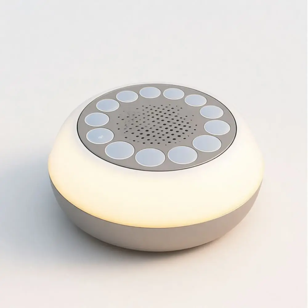 Portable Sleep Sound Machine White Noise Soother Baby Night Light Relaxation Device For Home Travel Sleeping Therapy