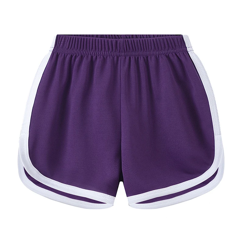Shorts esportivos casuais de verão para crianças, em cores sólidas, para meninos e meninas, confortáveis e versáteis, ideais para corrida.