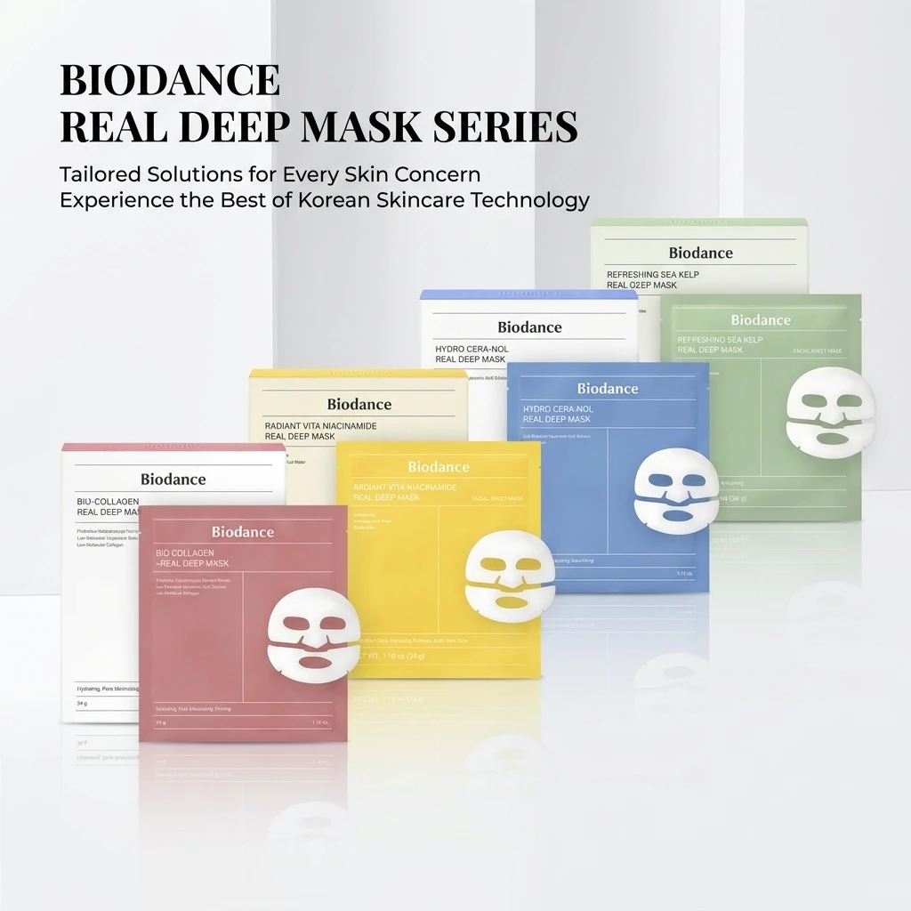 Mascarilla facial profunda de biocolágeno BIODANCE, mascarilla facial hidratante de hidrogel, elasticidad, mejora, cuidado de la piel coreano 34gx4ea