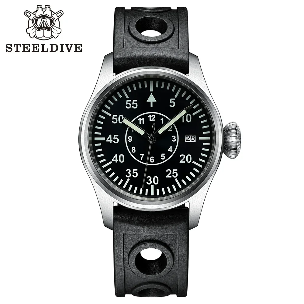 STEELDIVE SD1928T Automatic Mechanical Men's Wristwatch C3 Luminous NH35 Movement 20Bar Waterproof Watch