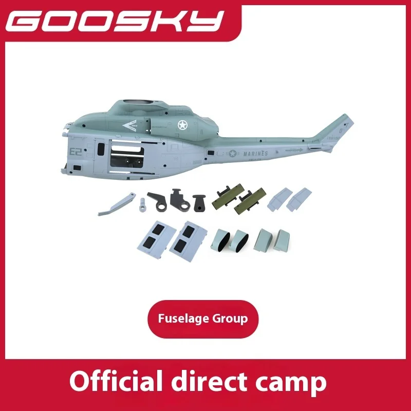 Goosky E2 Uh-1y Venom Original Accessories Body Doors Main Paddles Electrical Equipment Rotorhead Cover Pedestal