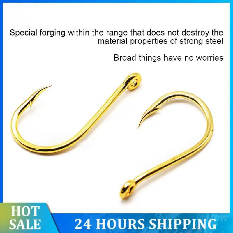 Fishing Hook Strong Penetration Ability Firmer Barbed Hook Fishing Gear Supplies Fishing Tools Fishing Equipment Golden Sea Hook