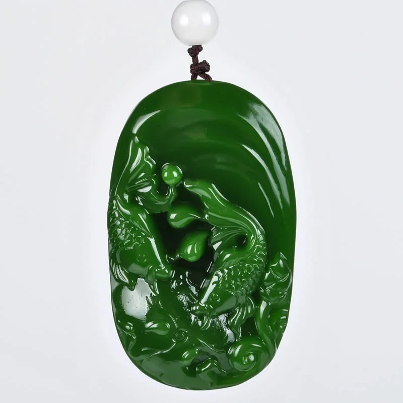 Outer Mongolia Materials Have Fish and Jade Pendants for Men and Women Year After Year