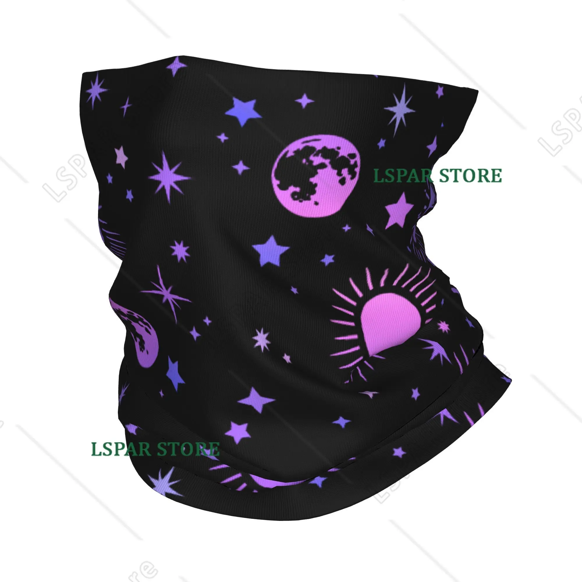 

Бандана-маска с принтом «Звездное небо, космос, галактика, Солнце, Луна», теплый ветрозащитный шарф для велоспорта для мужчин и женщин, взрослых