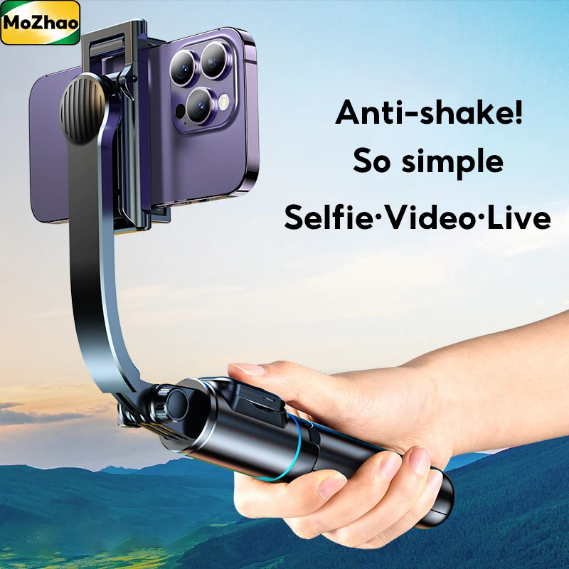 MoZhao Anti-shake Handheld Selfie Stick Mobile Phone Holder Live Broadcast Tripod Bluetooth Shooting Overhead Shot Stabilizer