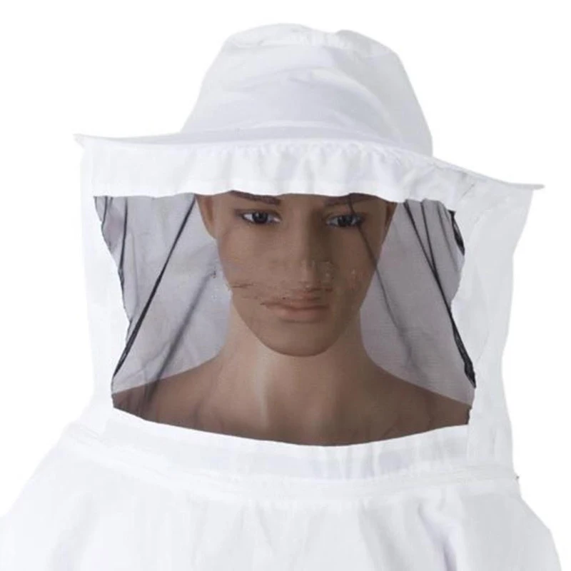 Foldable Beekeeping Suit Jacket Veil Set Double Zippered Beekeeping Protective Suit anti-bee Beekeeper Clothing with Hat image 4