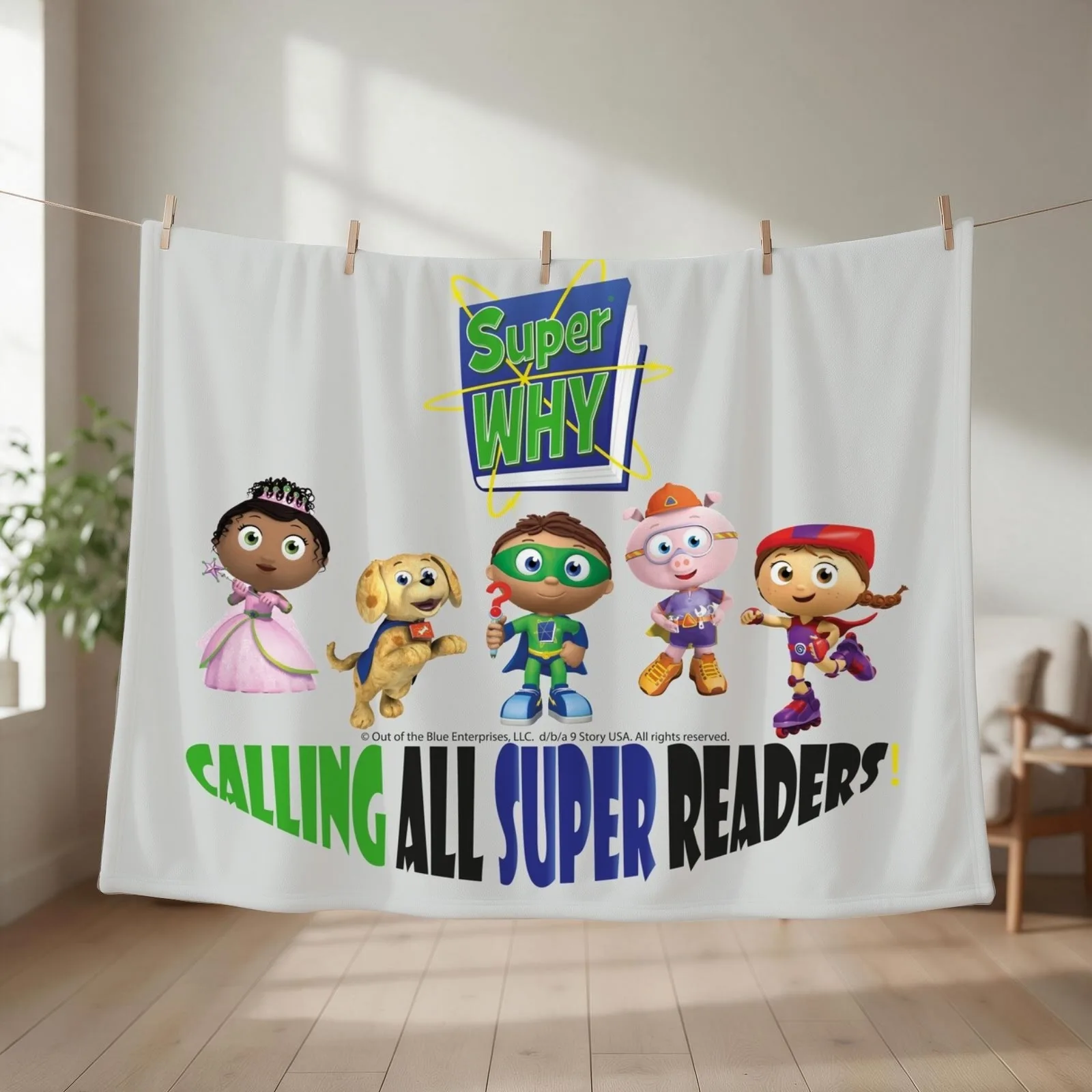 Calling all super readers Throw Blanket Bed Fashionable Thins Baby blankets and throws Blankets