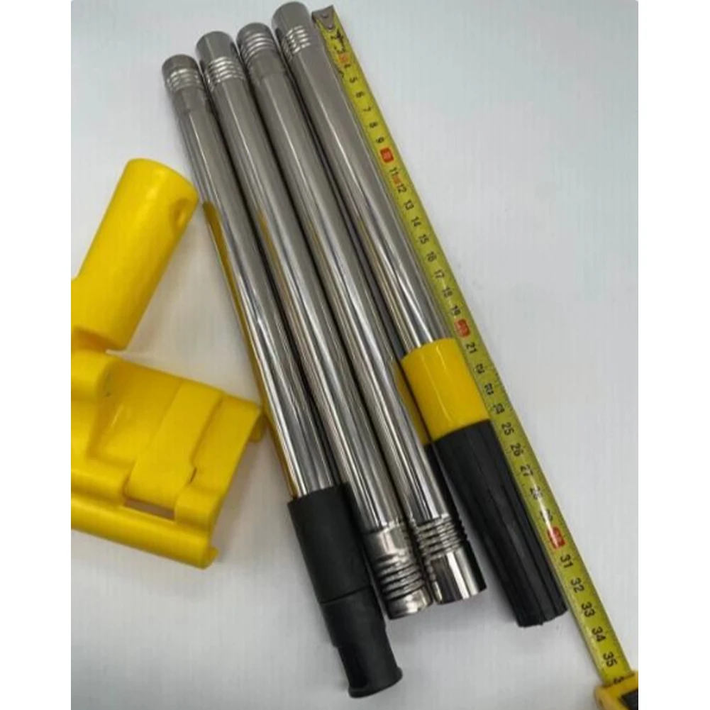 Paint Roller Extension Poles Stainless Steel Telescopic Rod With Threaded Plastic Connector Paint Roller Brush Extension Pole