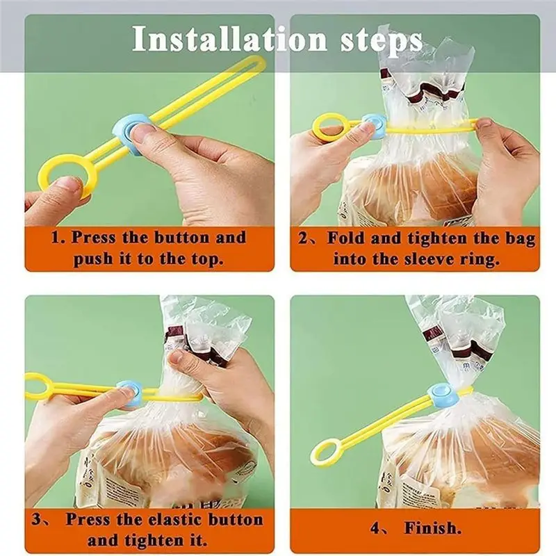 AB42-TPE Reusable Zip Ties For Food And Cable Management- Explainout Multi-Purpose Sealer 30PCS