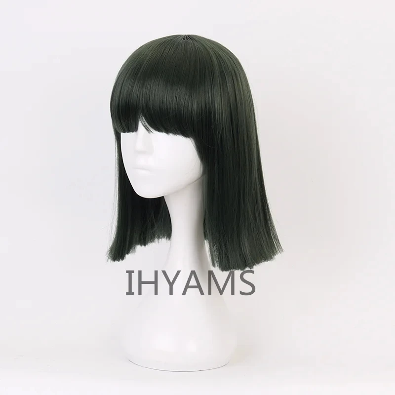 

Halloween Spirited Away Haku Nigihayami Kohakunushi Green Algae Color Heat Resistent Synthetic Hair Cosplay Wigs + Wig Cap