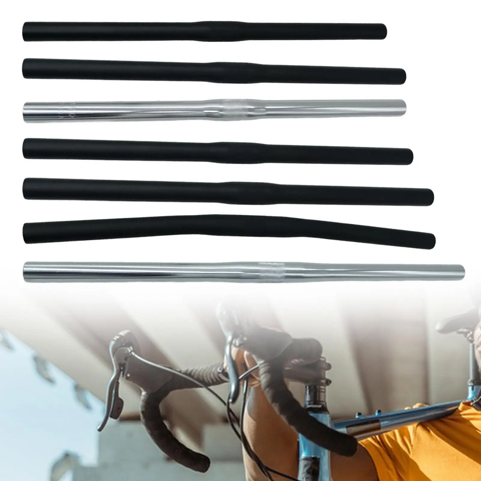 

Mountain Bike Handlebar Riser Bar Easy to Install Component Professional Bicycle