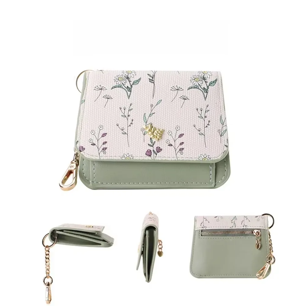 ريترو حقيبة بطاقات صغيرة المفاتيح رقيقة جدا المحمولة الأزهار حافظة للبطاقات خفيفة الوزن بولي Leather الجلود بطاقة المحفظة تخزين بطاقة الهوية البنك #5