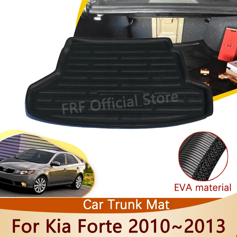 For Kia Forte 2010 2011 2012 2013 Cerato Koup TD 1 Accessories Trunk Mat Floor Tray Waterproof Liner Cargo Boot Carpet Stickers