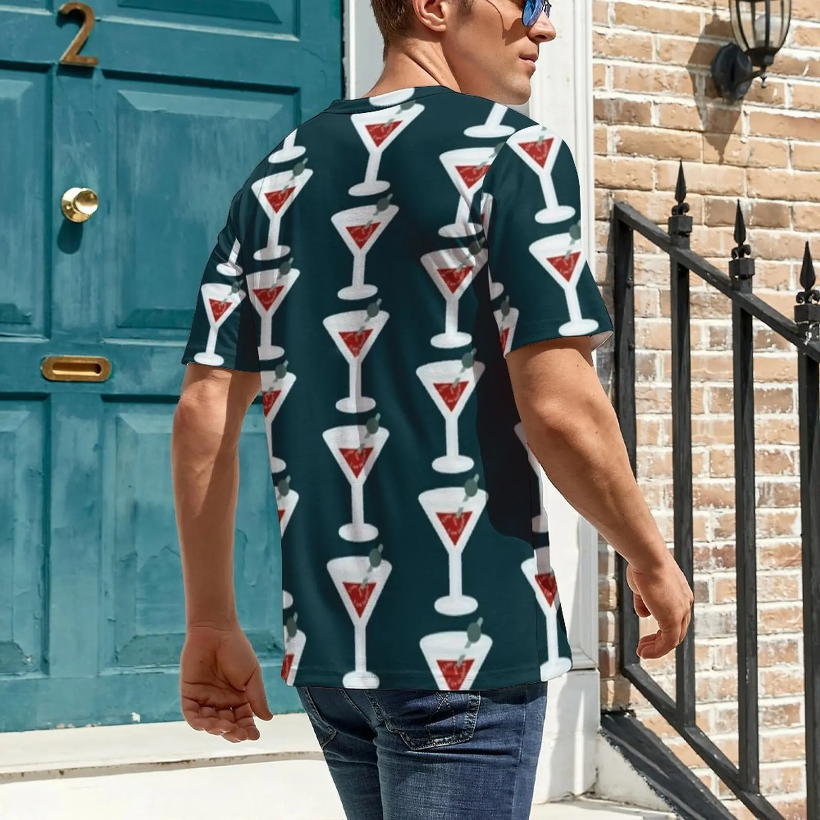 Plus Size T Shirt Summer Red Wine T Shirts Wine Glass Classic O Neck Tee Shirt Men Novelty Graphic Tops