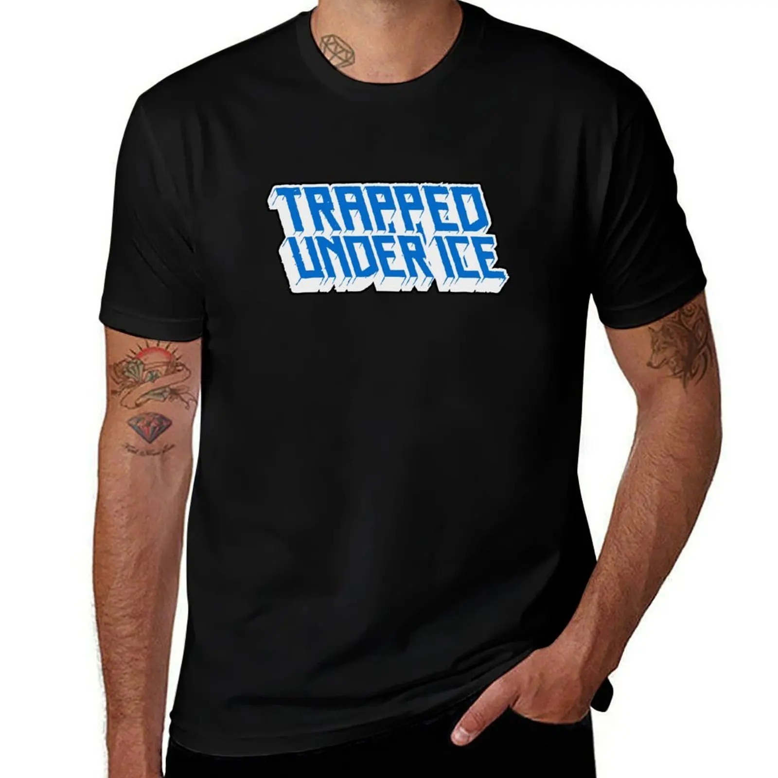 TRAPPED UNDER ICE - STACKED T-Shirt Fashion Simple Casual Tee Shirt