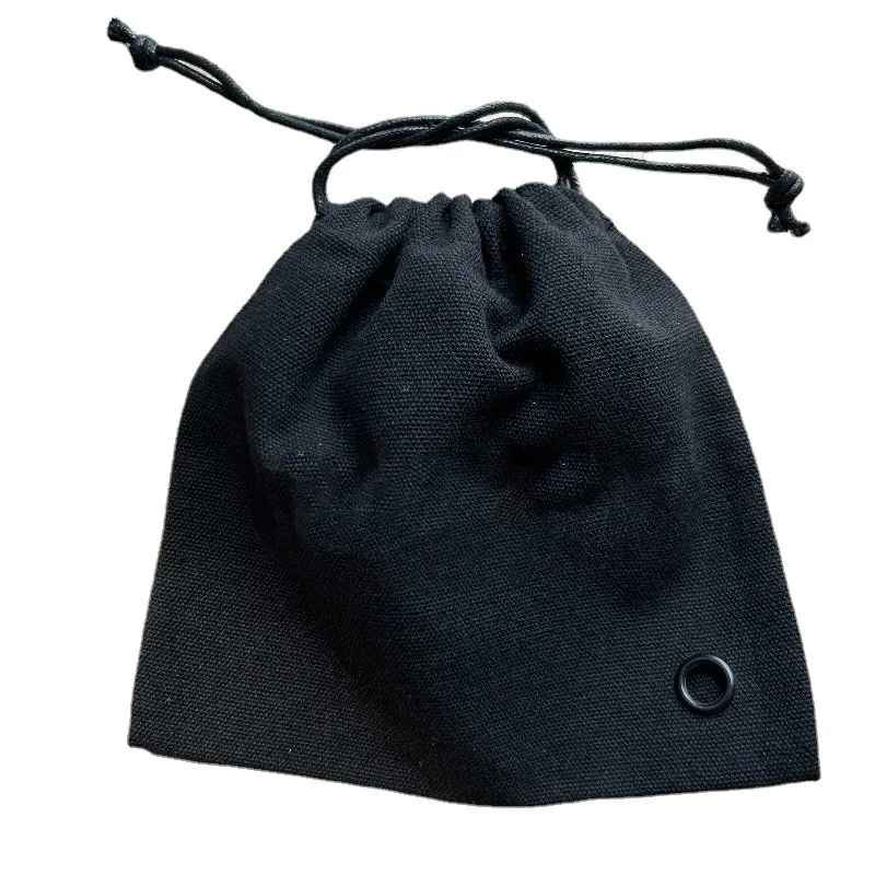 For Marshall Headwear Storage Bag Replacement Black Canvas Storage Bag Soft Touch Leather Bundle Pocket Earphone Carrying Bag