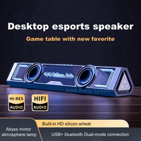 RGB Abyss Lamp Computer Audio Desktop Home USB Wired Bluetooth 5.4 Esports Game Speakers Microphone Integrated Subwoofer
