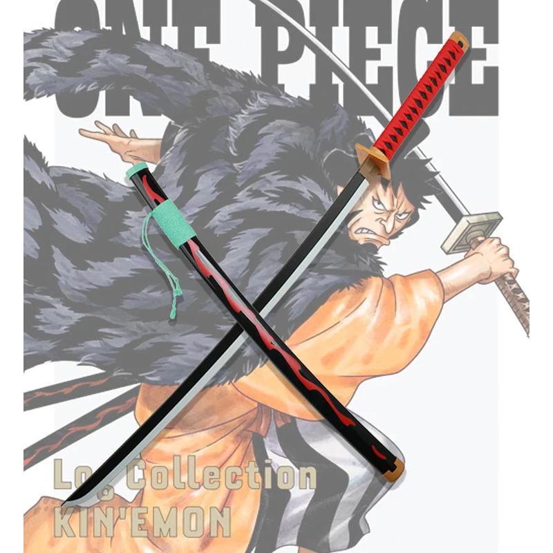 The Mitsuki Family of Wano Country Kinemon Samurai Wood Katana Sword, Anime Cosplay, Novo, 2023