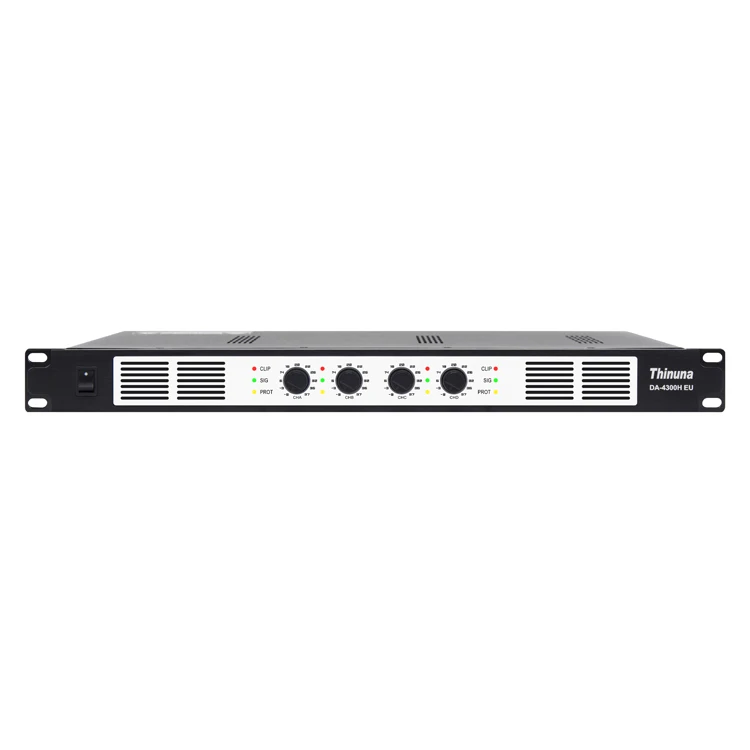Commercial Class D 4 Channel 150 Watt 1U Digital Amplifier PA Public Address System Power Amplifier