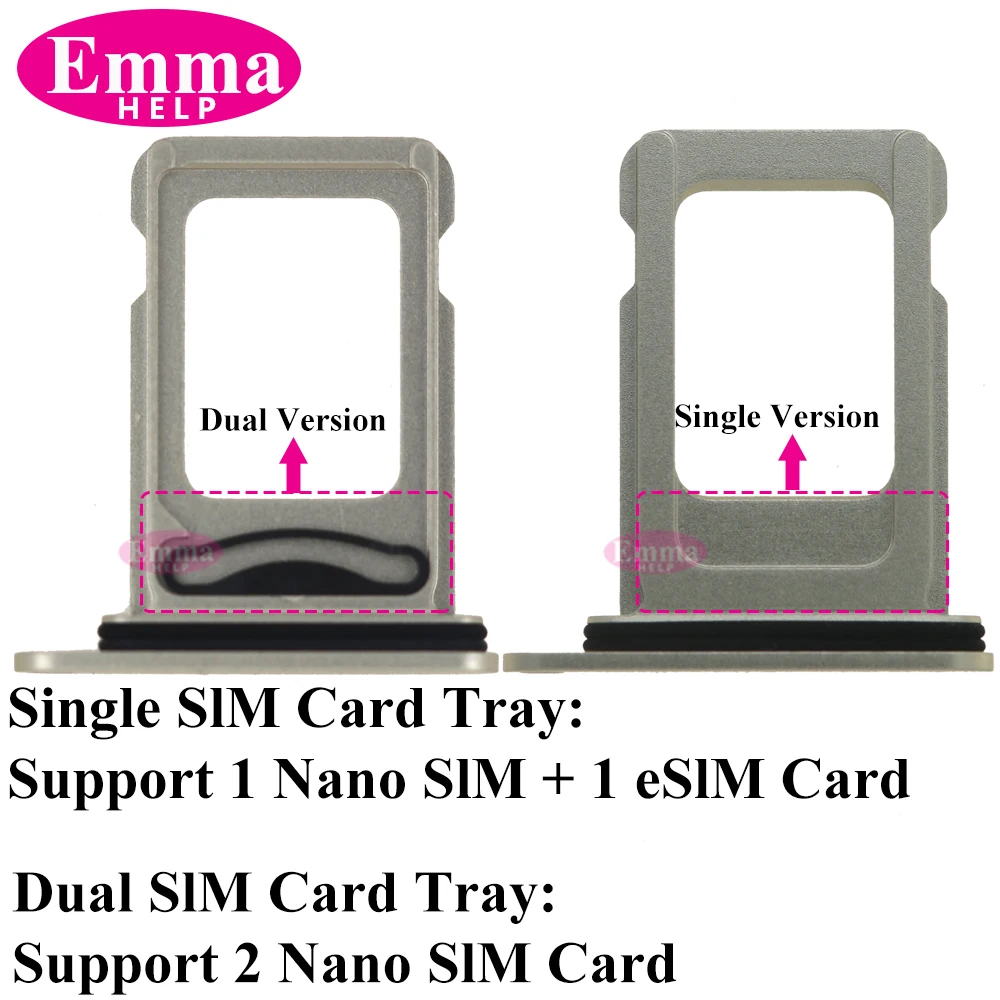 10Pcs Sim Card Tray Chip Slot Holder, Adapter for iPhone 15, 14, 13, 11 Pro Max, XS, 14 Plus, Single Sim, Chip Slot Holder,