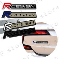 R Design Logo Car Front Grille Emblem Sticker For Volvo XC60 XC40 XC90 S40 S60 C30 V60 Car Side Fender Rear Trunk Badge Decor
