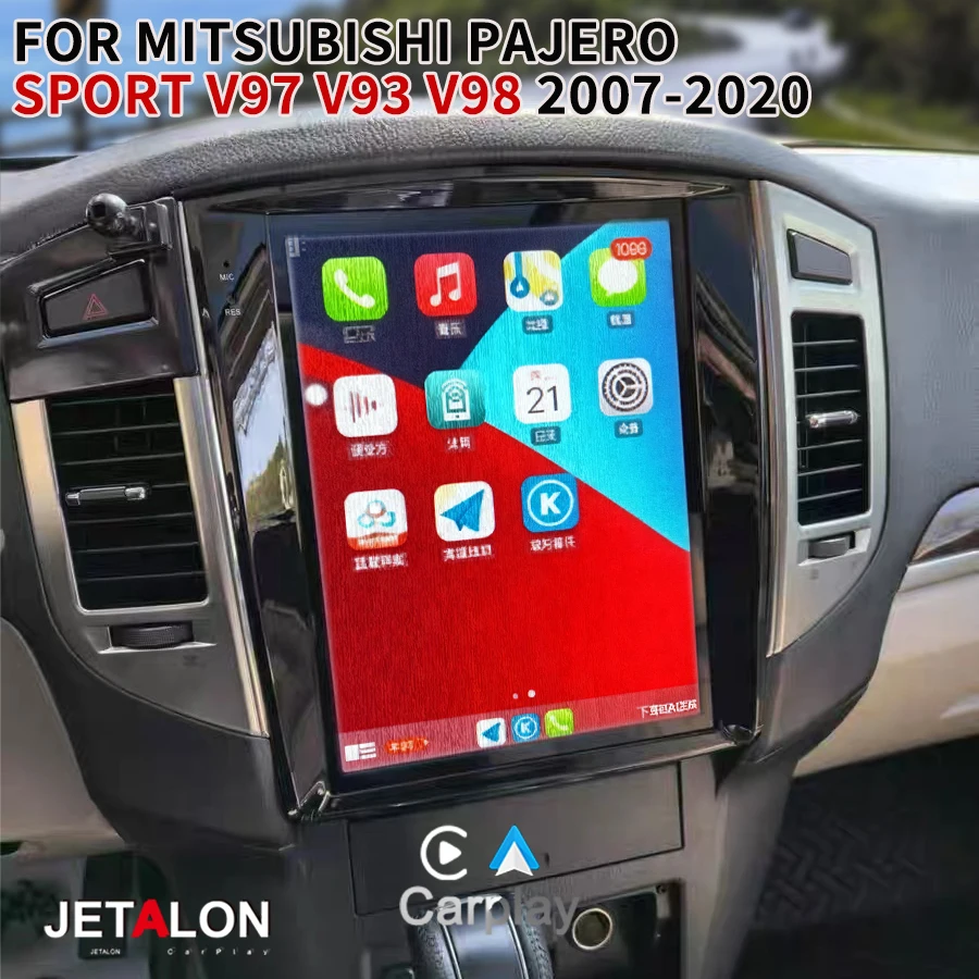 For Mitsubishi Pajero Sport V97 V93 V98 2007-2020  Android13 Car Radio Multimedia Video Carplay Touche Screen 4G GPS Navi Stereo