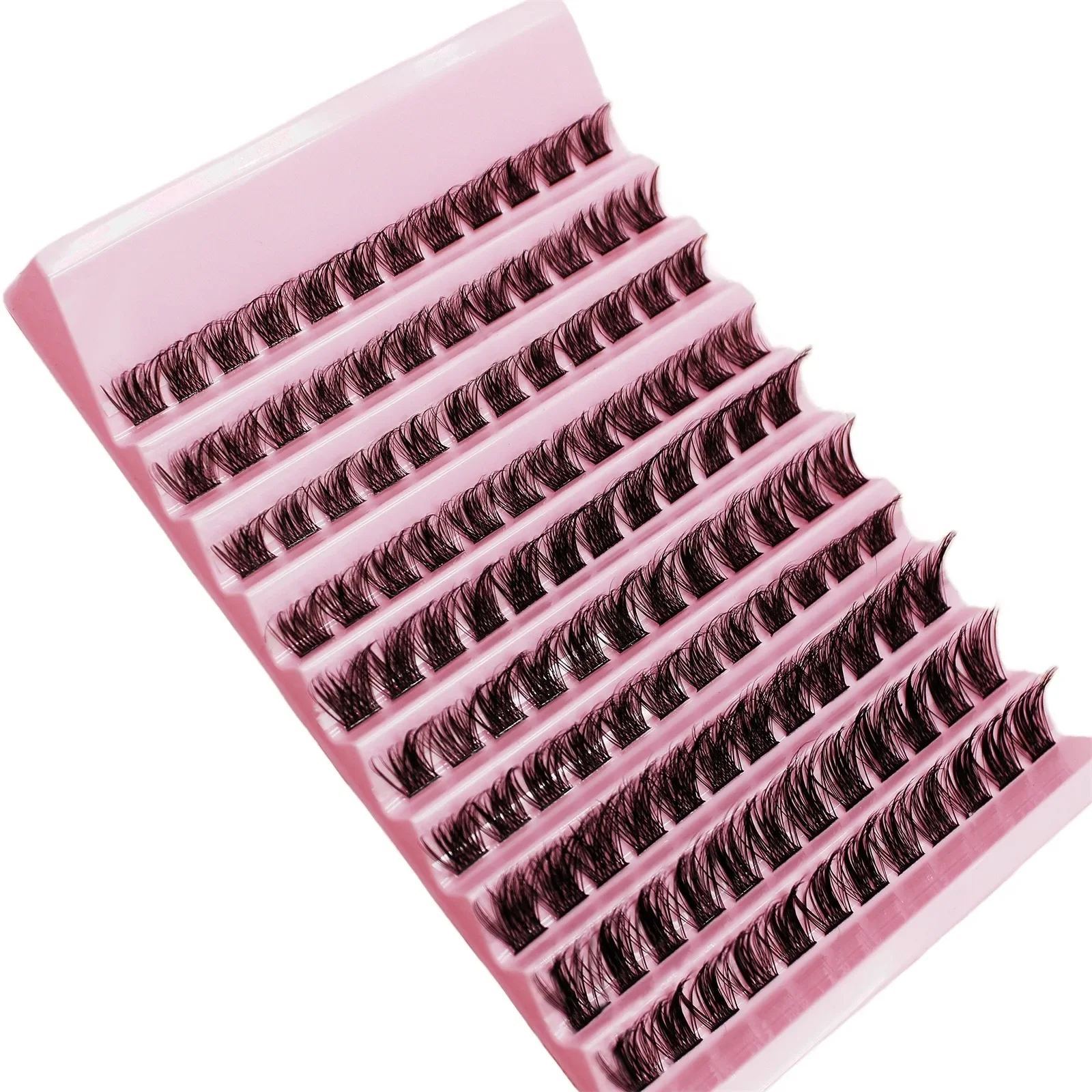 120pcs Cluster Lashes 8-16mm Wispy Individual Lashes Extensions Natural Look D Curl Fluffy Lashes