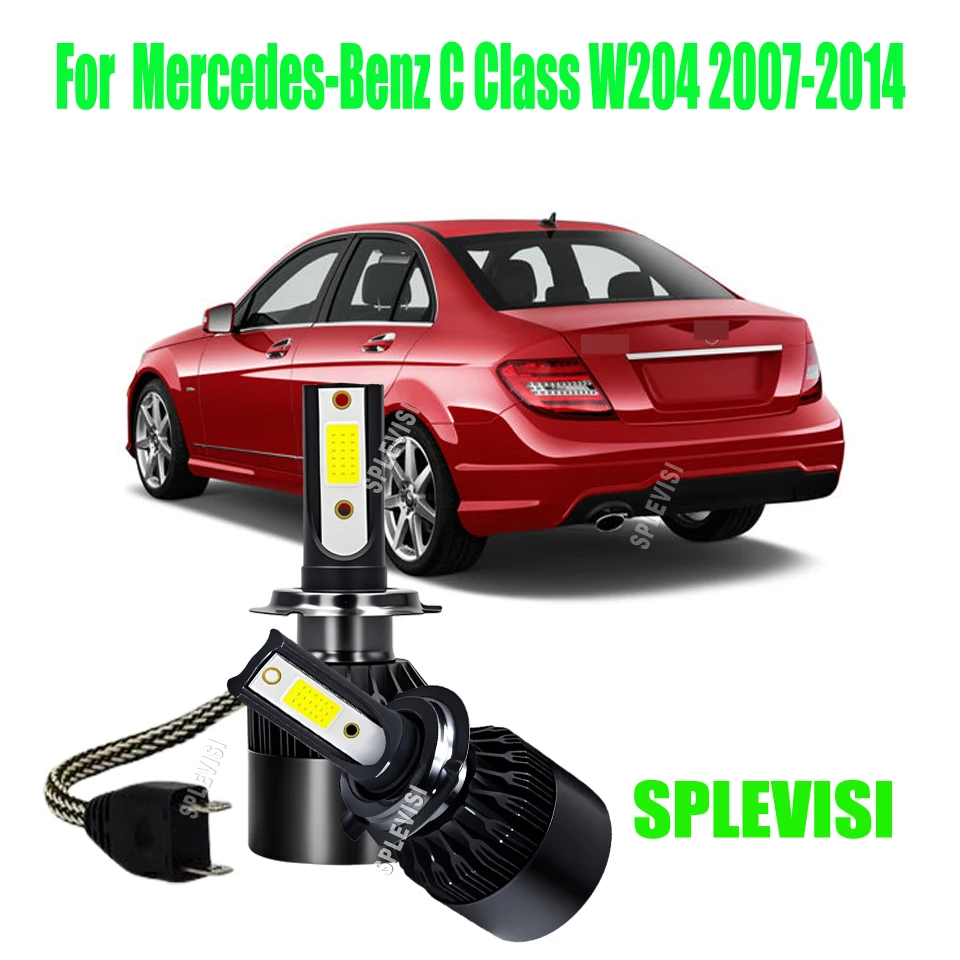 

Illuminate the Dark Roads with 4x H7 ED White Headlights For Mercedes-Benz C Class W204 2007 2008 2009 2010 2011 2012 2013 2014