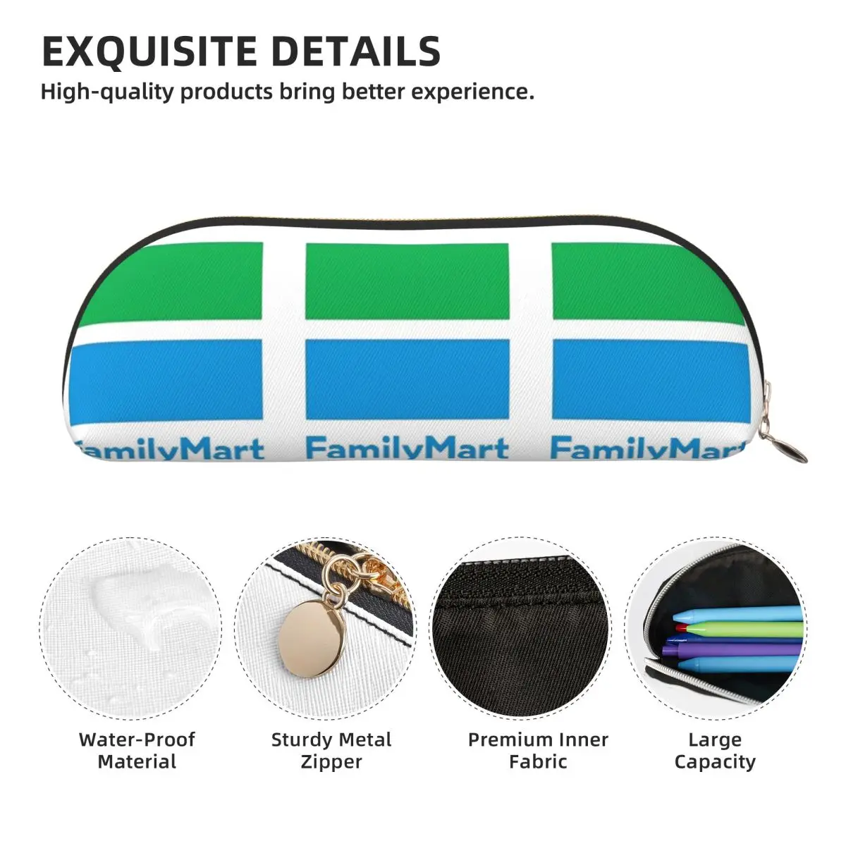 ファミリーマート鉛筆ケースペンホルダー収納文具用品大容量ペンボックス鉛筆バッグ学生ギフト用