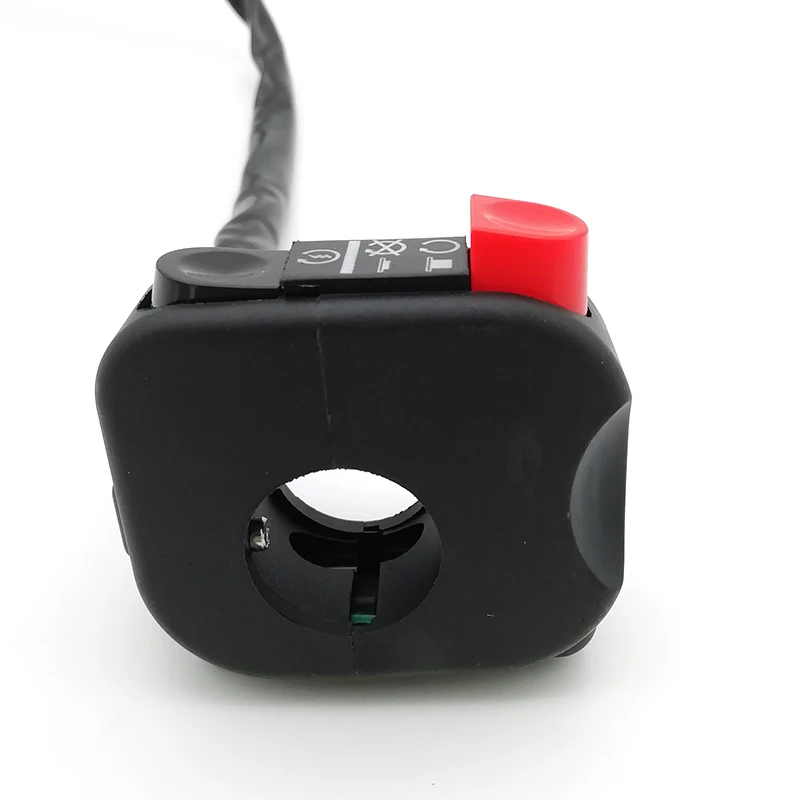 العالمي 7/8 "المقود دراجة نارية مفتاح إشعال على إيقاف تشغيل المحرك #3