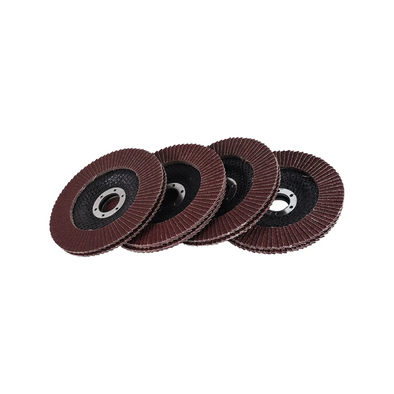 8Pcs Aluminium Oxide Discs 125Mm Sanding Discs 40/60/80/120 Grit Grinding Wheels Blades For Angle Grinder Finishing