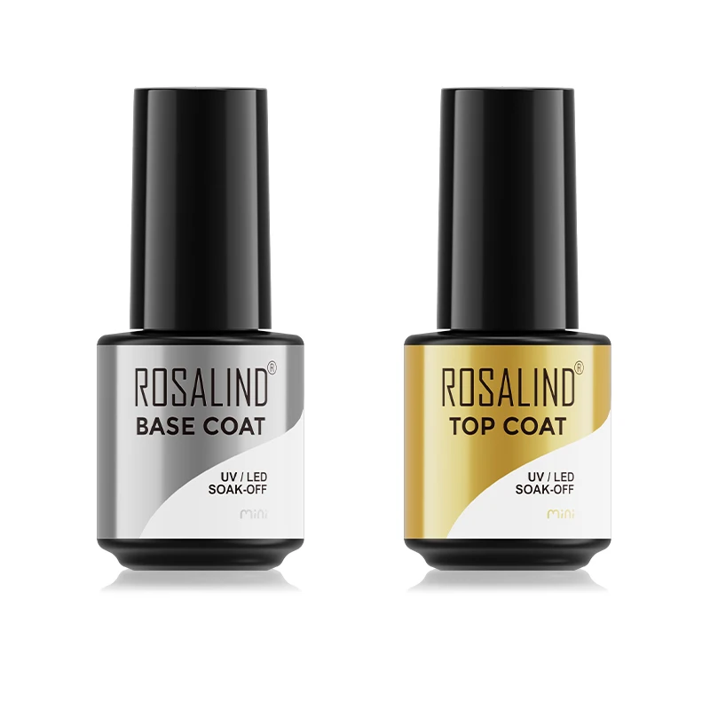 Rosalind 7Ml Top En Base Coat Gel Polish Uv Losweken Versterken Semi Permanente Nail Art Manicure Gel Vernissen top Base Coat