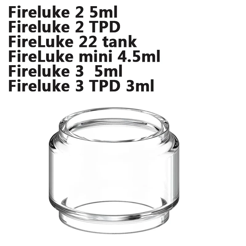 

Bubble Glass Tube for FreeMax Fireluke 2 5ml Fireluke 2 TPD FireLuke 22 tank FireLuke mini 4.5ml Fireluke 3 TPD Glass Tank 5PCS