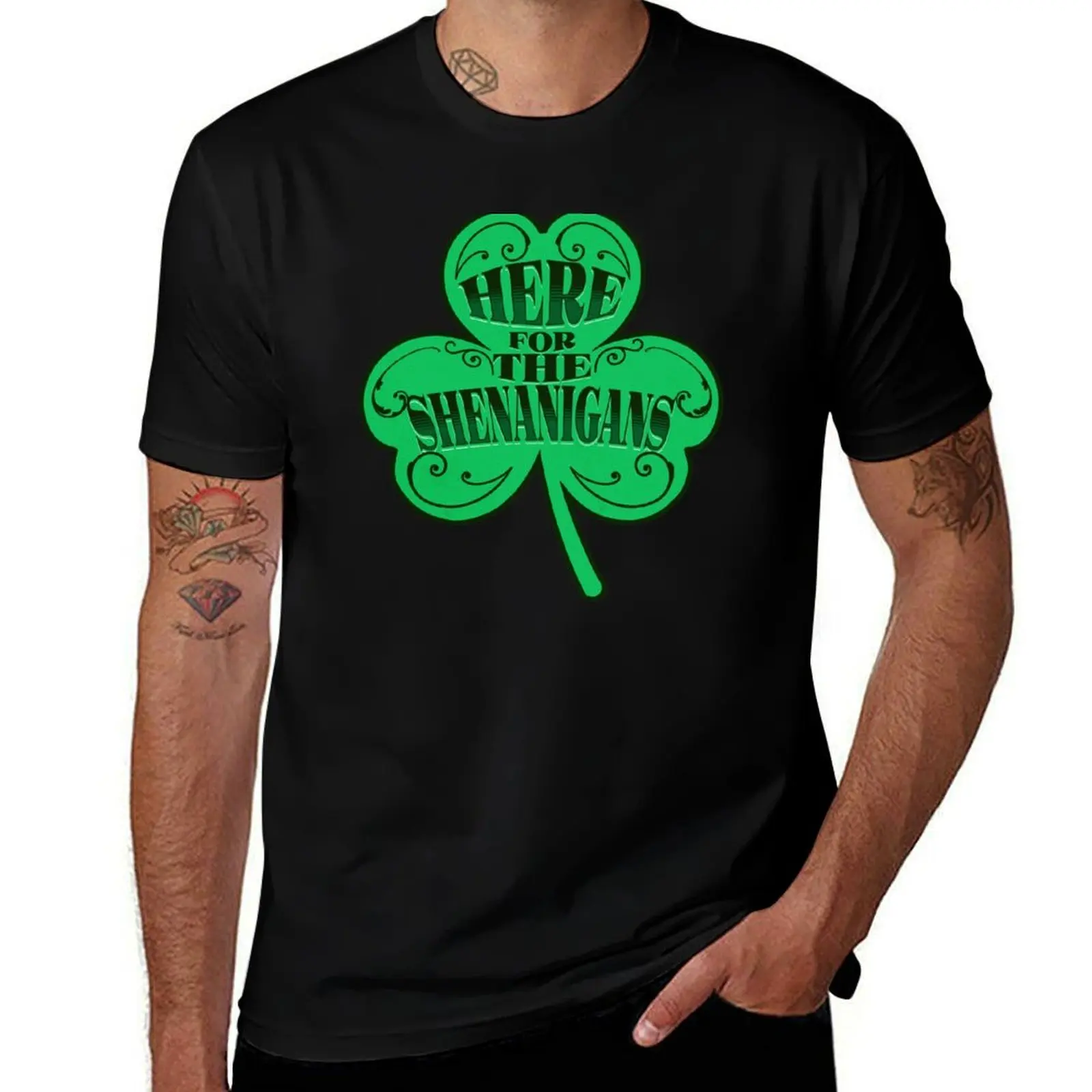 

Clover Day T-Shirt Day Here Patricks Leprechaun Paddys Lucky for shirts Shenanigans t St men Shamrock St Irish The For man