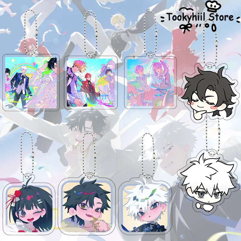 Link Click Acrylic Keychain Kawaii Vein Charles Lucas Jo Keyring Anime Cartoon Pendant Bag Backpack Decor Keyring Festival Gift