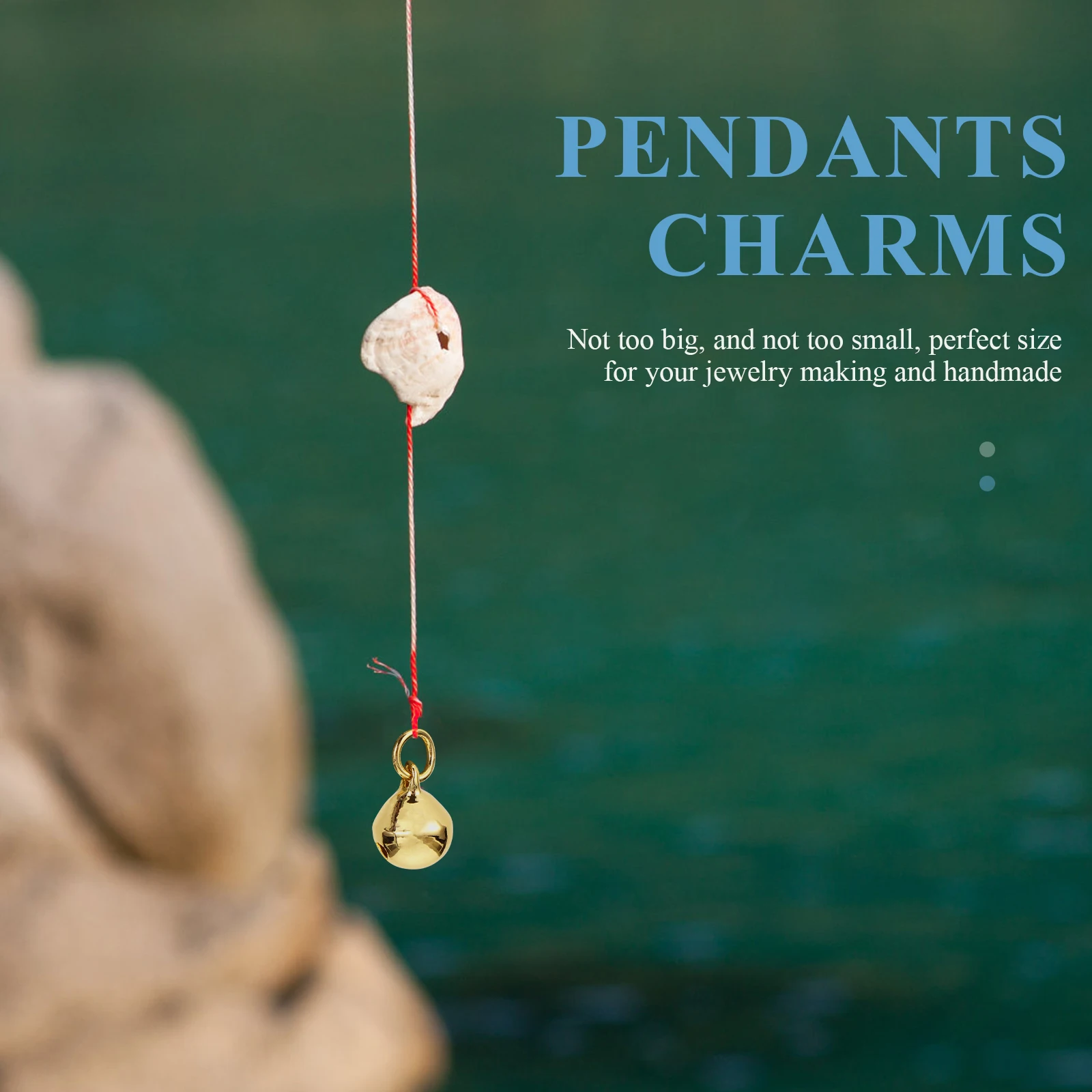 

50 Pcs Jewelry Bell Hanging Decoration Miss Vintage Bells Copper Diy Accessories