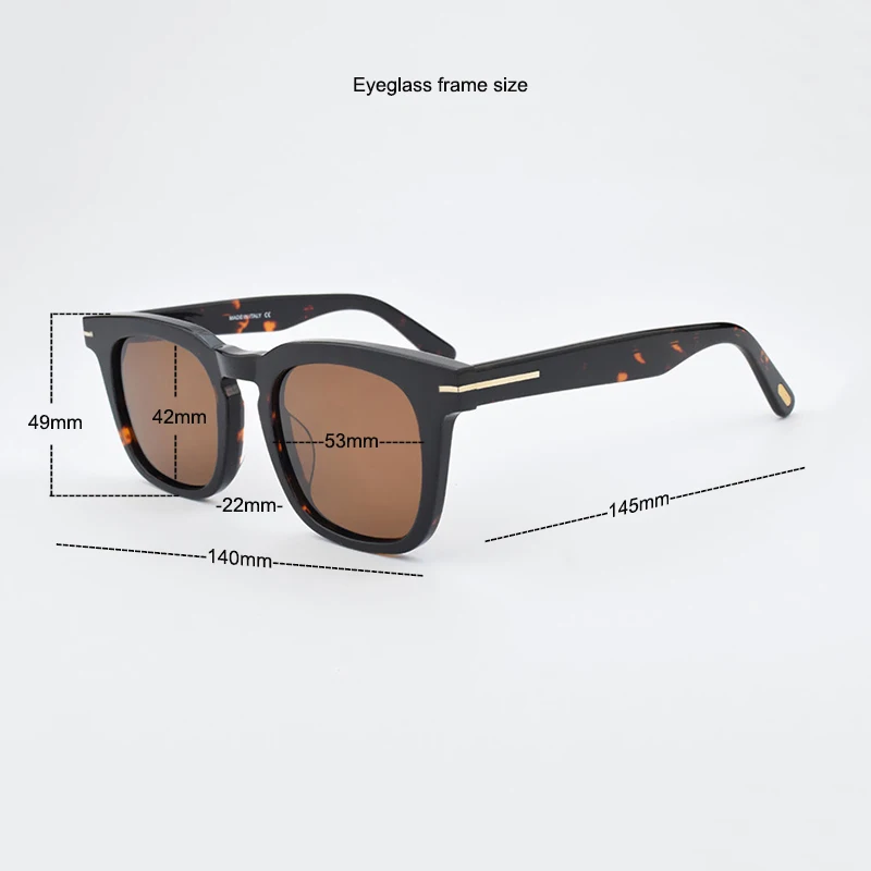 luxury Brand vintage Polarized Sunglasses Men Women 751 square Retro Sunglass Driving Sun glasses Fashion Acetate Female Glasses