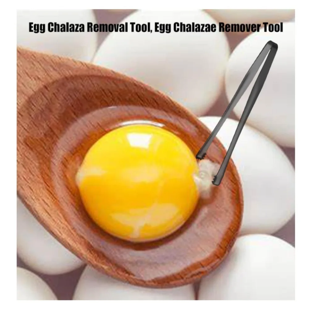 Kitchen Tools Egg Chalaza Removal Tool Buffet Clamp Salad Serving Eggshell Fragment Removal Tong Cooking Anti-heat BBQ Tongs