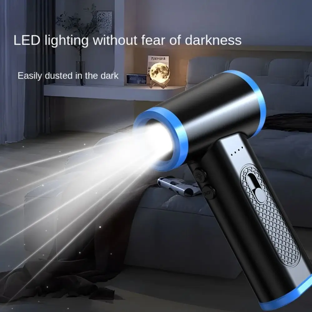 

Handheld Compressed Air Duster Air Blowing Extra Nozzle Electric Air Duster Night Light Mini Air Blower Mini Jet Fan Keyboard