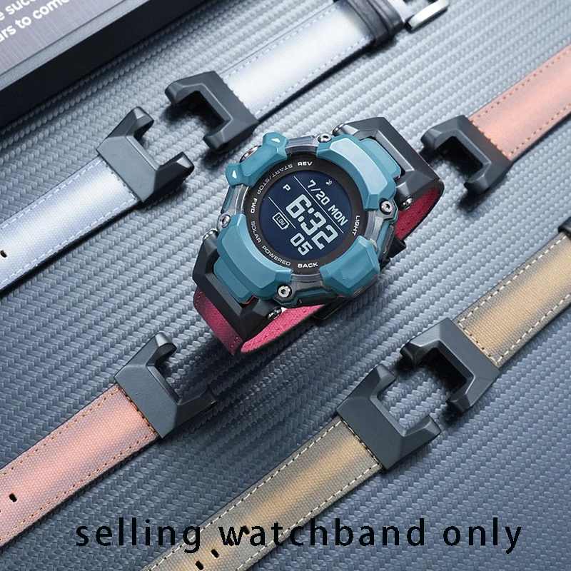 

Ремешок из воловьей кожи DIY для часов Casio G-SHOCK серии GBD-H2000, модифицированный нейлоновый ремешок для часов, спортивная мягкая цепочка для часов, мужской ремешок.