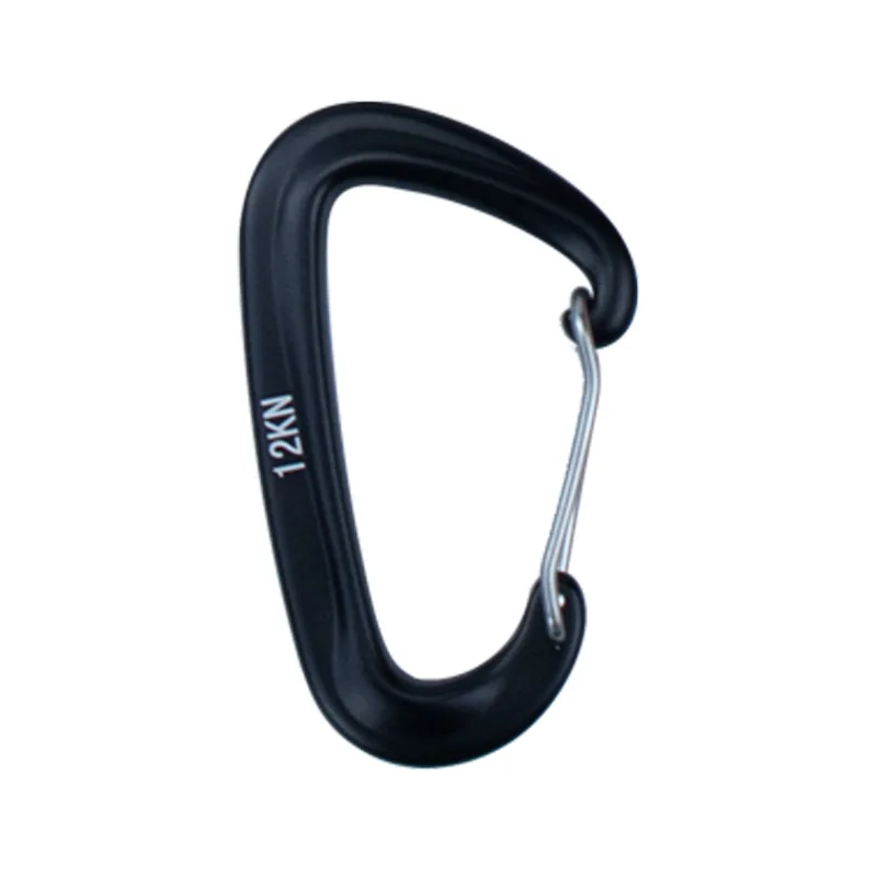 Durable Carabiner Key Aluminum Wire Gate Spring Clip Locking Backpack Hammock Camping Hiking Climbing Equipment