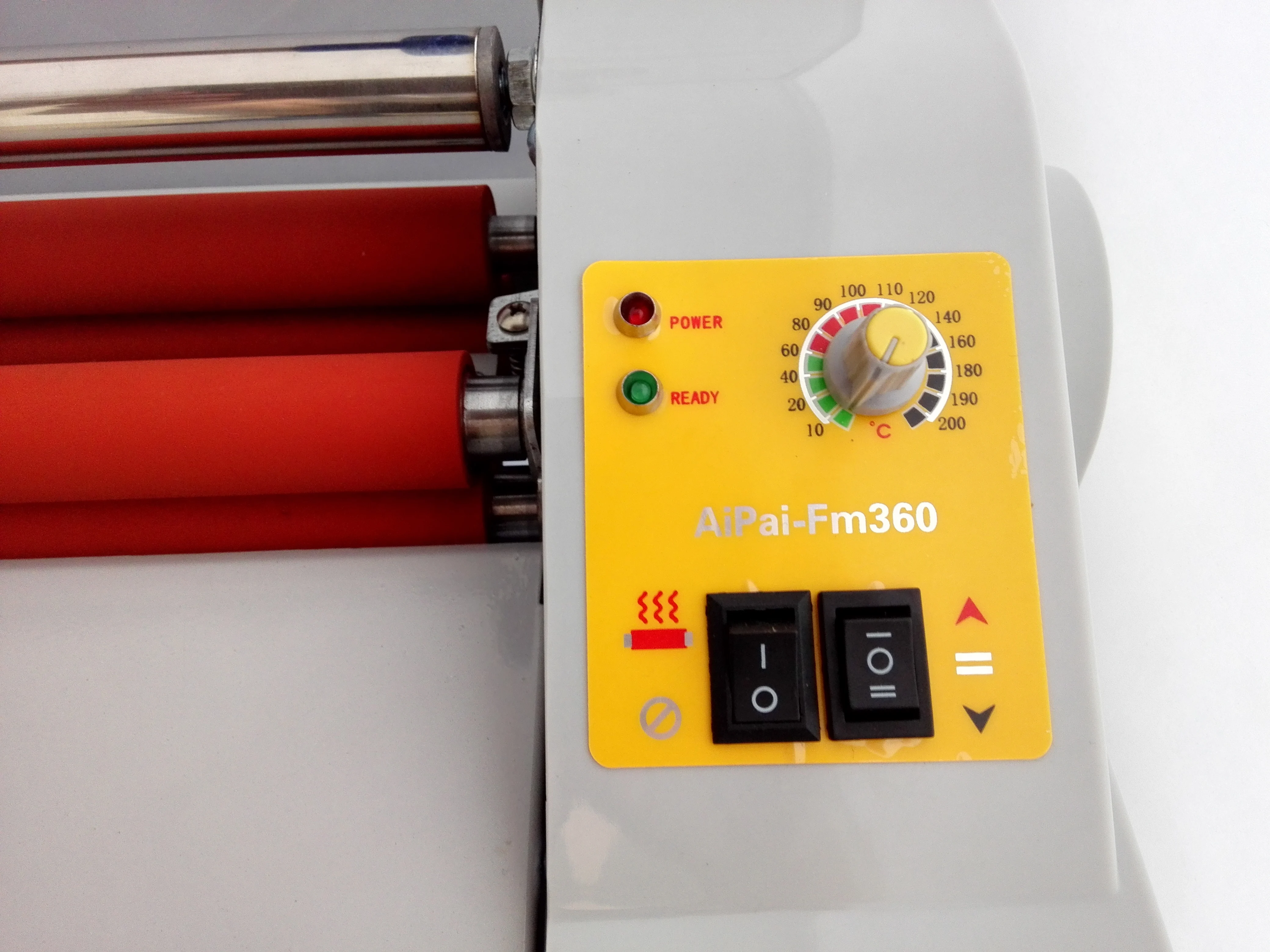 AIPU FM360J  Laminator Four Rollers,  electronic temperature control Hot Roll Laminating Machine single and sided a heating mode