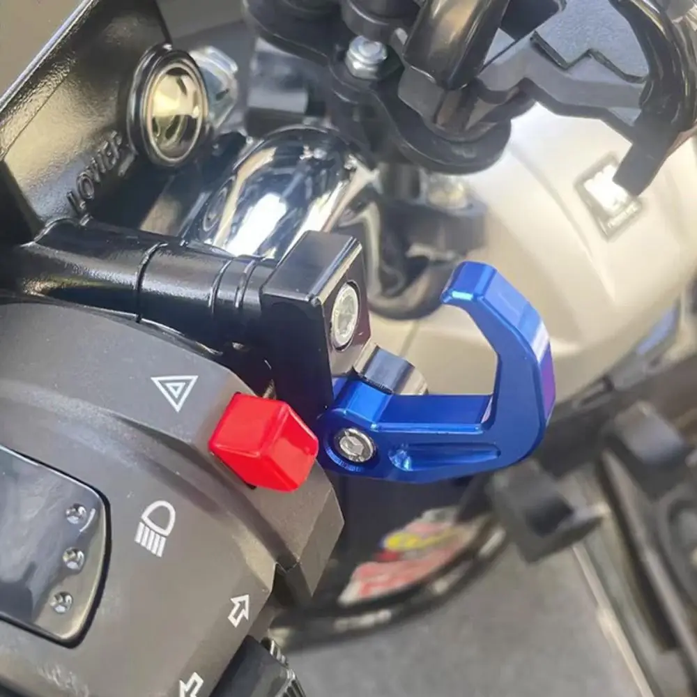 Sturdy Aluminum Alloy CNC Foldable Hook Universal Mount High Load-bearing Motorcycle Handlebar Hook Helmet Holder Scooters